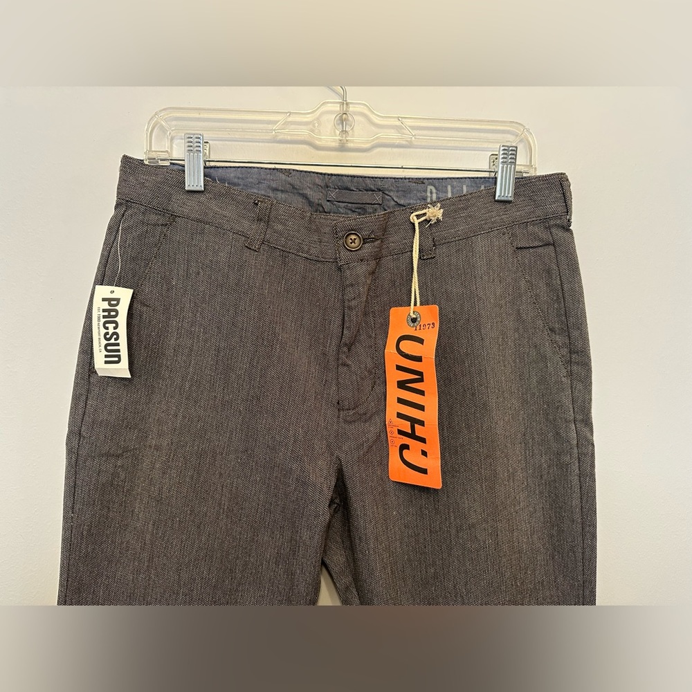 Bullhead Dillon California Black & White Mini Herringbone Chino Pants - Picture 2 of 4